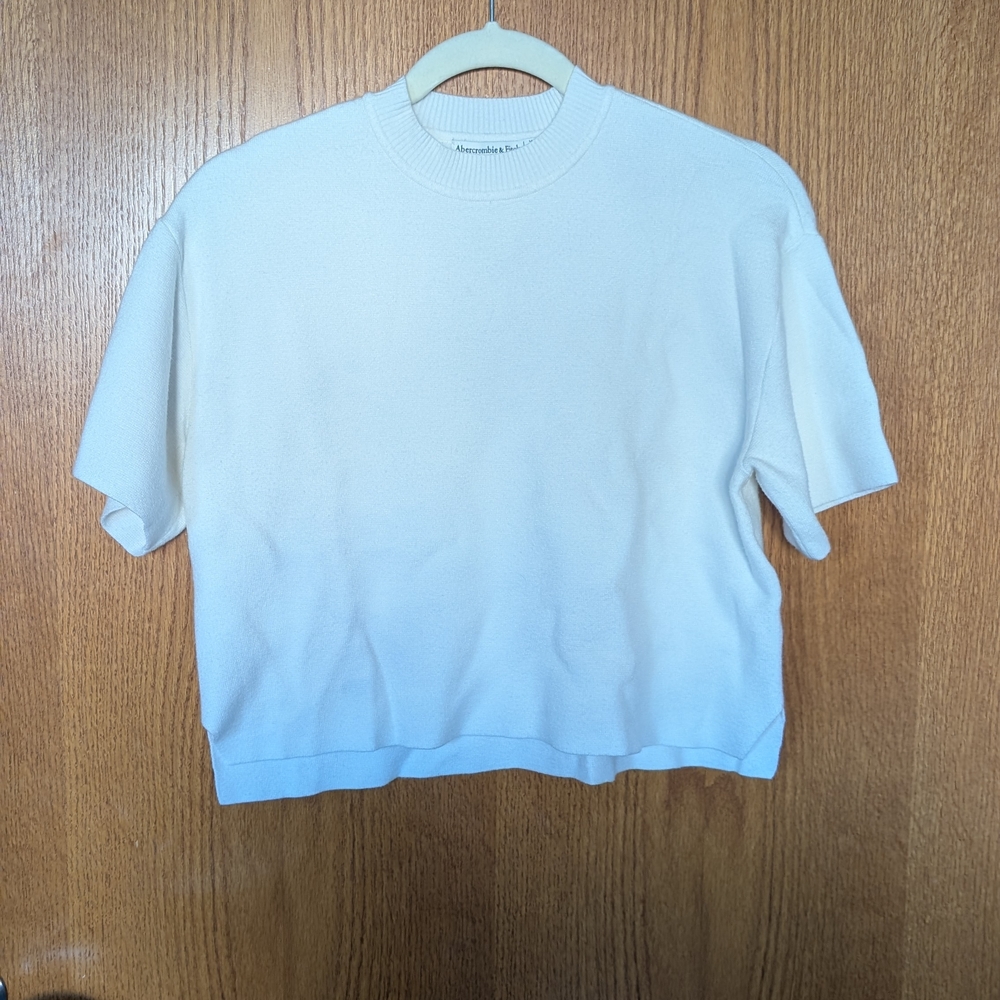 Abercrombie & Fitch Cream Knit Top